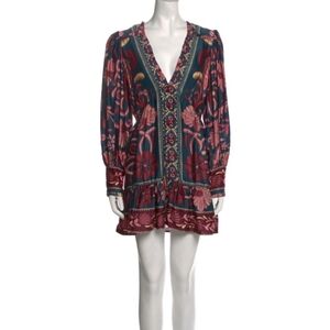 Farm rio seashell tapestry mini dress size xs